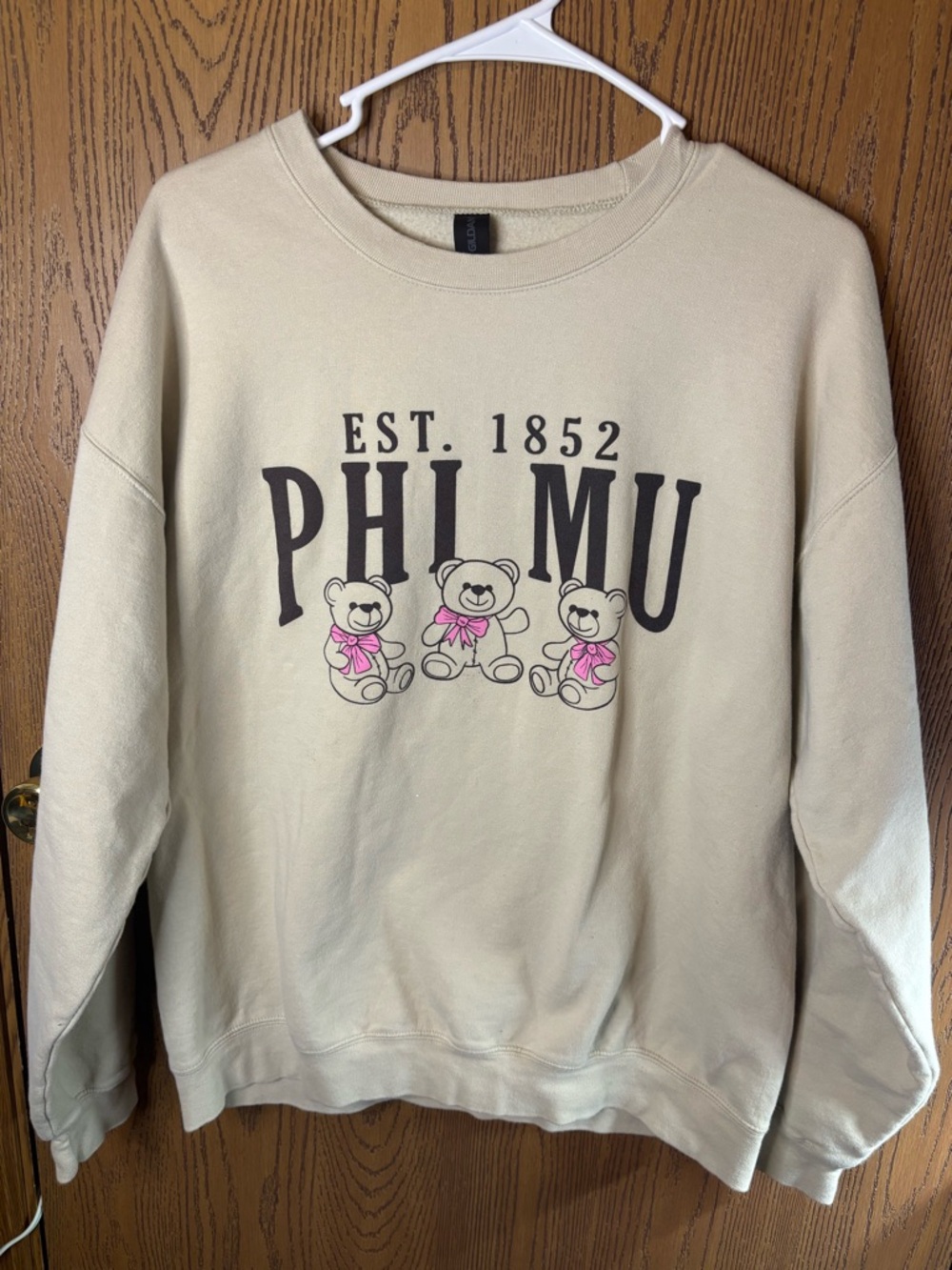 Phi Mu Sorority Crewneck Girly Coquette Size L